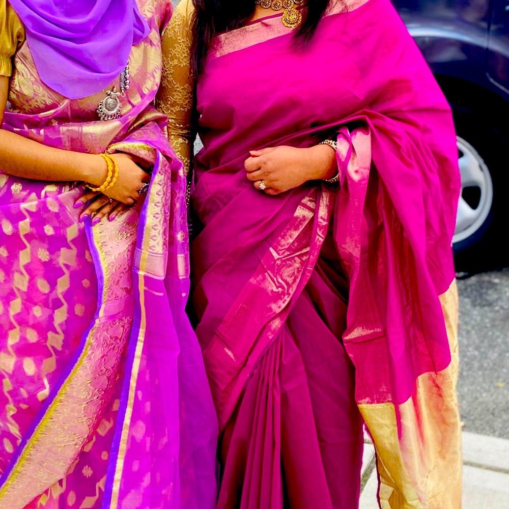 Magenta Saree
